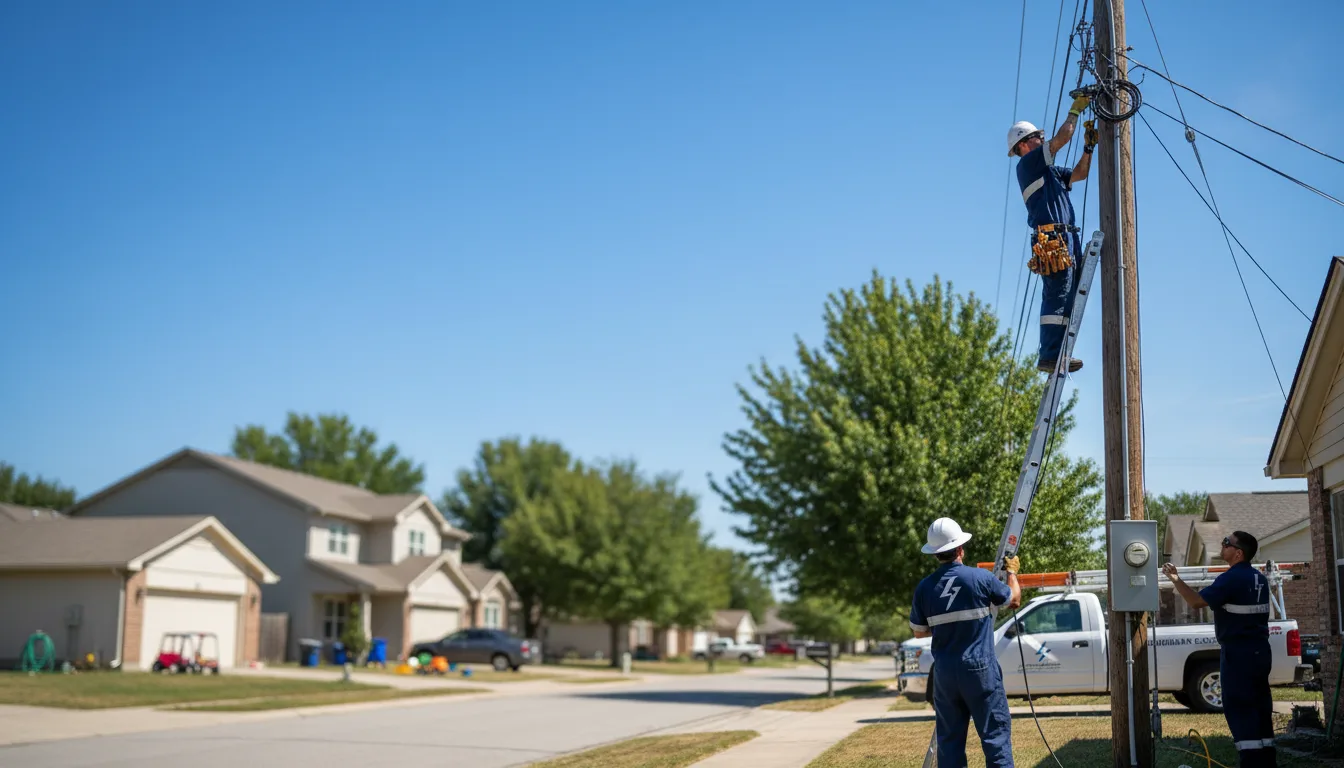 Residential electrician providing installation services in Hopkins, MI